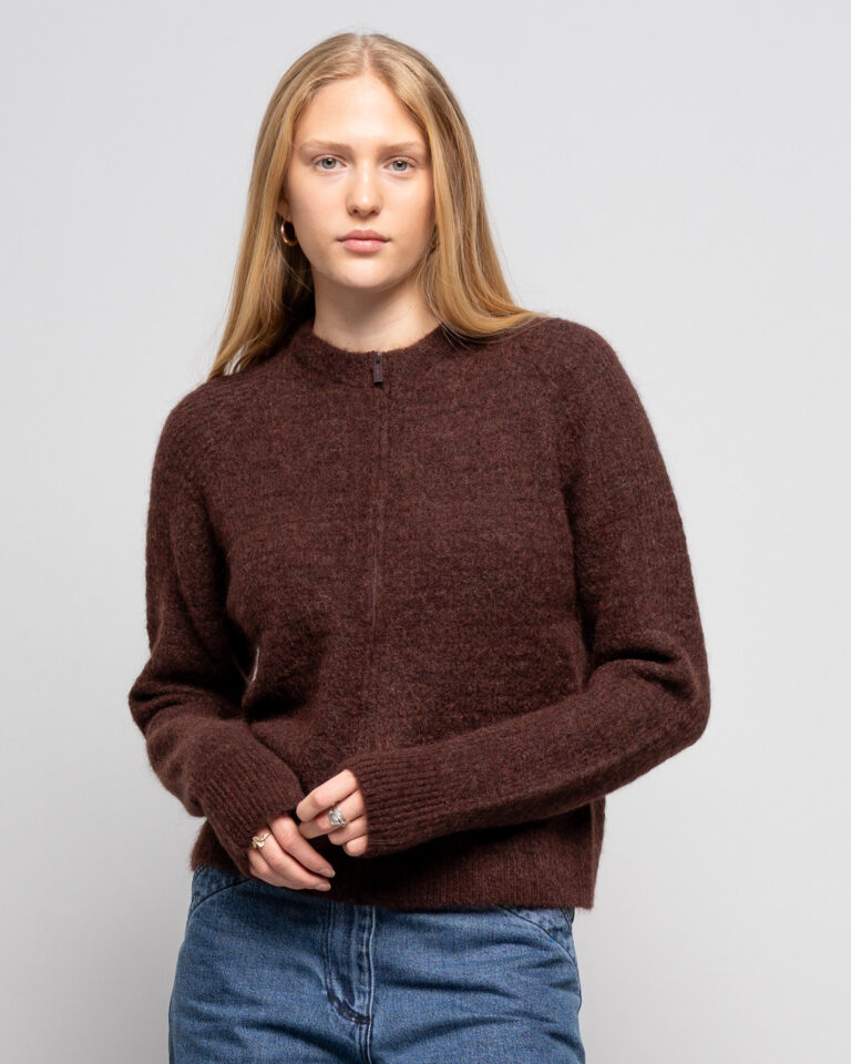 LUCY (Lightweight Zipped Mohair Cardigan)